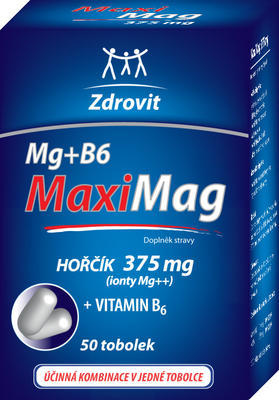 Zdrovit MaxiMag Hořčík 375mg + B6 tob.50