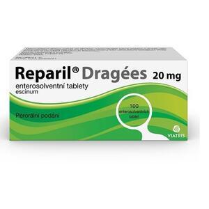 REPARIL- DRAGEES 20MG TBL ENT 100 - 1