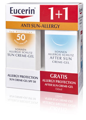Eucerin Sun 1+1 SPF50 gel proti solární alergii a gel po opalování