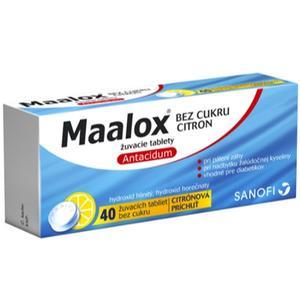 Maalox bez cukru Citron por.tbl.mnd.40