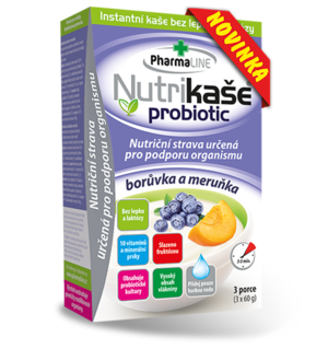 Nutrikaše probiotic meruňka a borůvka 180g (3x60g) - 1
