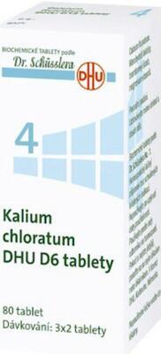 No. 4 Kalium chloratum DHU D5-D30 tbl.nob.80 - Schüsslerovy soli - 1