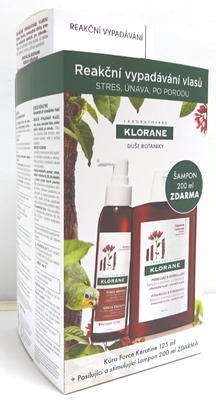 KLORANE Force Kératine 125ml+Šampon chinin 200ml