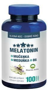 Melatonin Mučenka Meduňka B6 100 tablet - 1