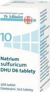 No.10 Natrium sulfuricum DHU D5-D30 tbl.nob.200 - Schüsslerovy soli - 1