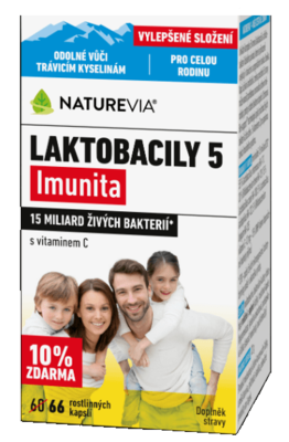 Swiss NatureVia Laktobacily 5 Imunita cps.66