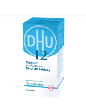 No.12  Calcium sulfuricum DHU D5-D30 tbl.nob.200 - Schüsslerovy soli - 1