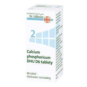 No. 2 Calcium phosphoricum DHU D6 80 tablet - Schüsslerovy soli - 1