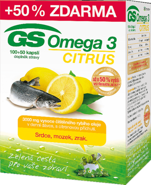 GS Omega 3 citrus cps.100+50