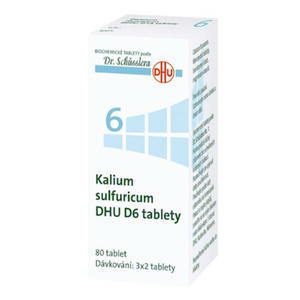 NO. 6 KALIUM SULFURICUM DHU D6 80 TABLET - Schüsslerovy soli - 1