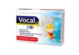Vocal Kids měkké pastilky s příchutí Jahody 24ks - 2
