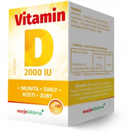 ML Vitamín D 2000 IU tbl.60+20 - 2