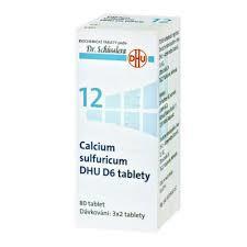 No.12 Calcium sulfuricum DHU por.tbl.nob.80 D5-D30 - Schüsslerovy soli - 2