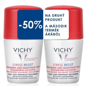 Vichy Deo Roll-on StressResist 72h - antiperspirant proti nadměrnému pocení 2x50ml DUOPACK - 2